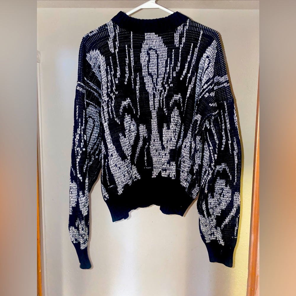 Vintage fashion police grandpas sweater